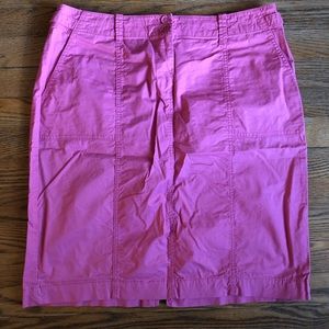 Talbots Pink 96% Cotton 4% Spandex Skirt